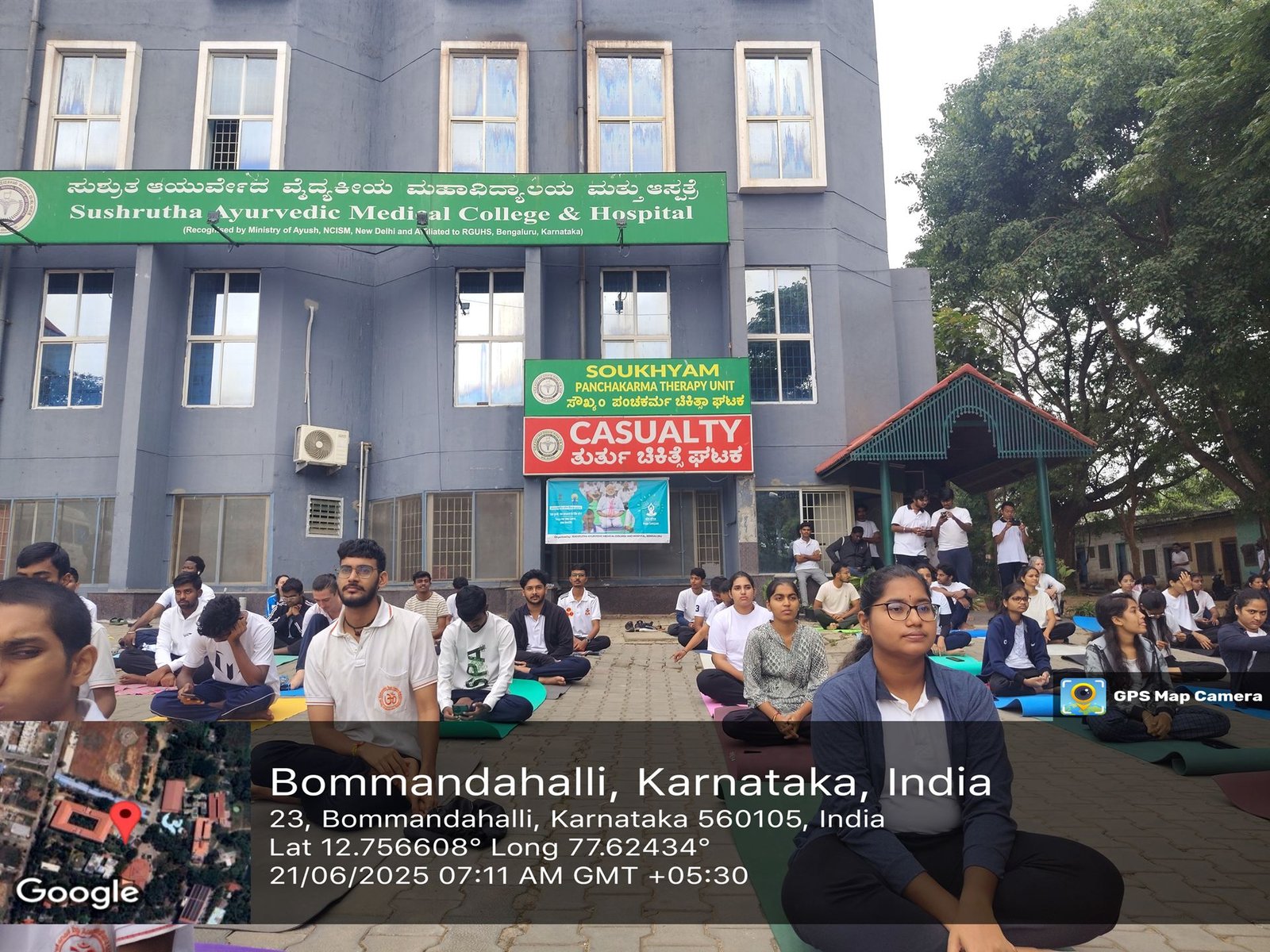 Sushrutha Ayurvedic Medical College campus building